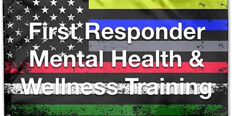 first responder mental health training
